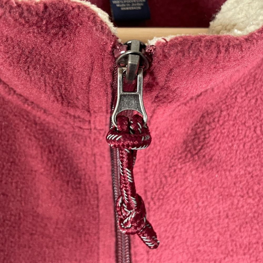 GH BASS Fleece Full Zip Vest Mens XL Tawny Port Red Hiking Outdoor Golf EUC - Picture 8 of 10